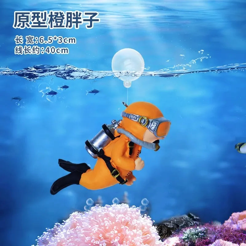 Fish Tank Decorations Aquarium Accessories Floating Diver Aquarium Ornaments Small Floating Ball Aquarium Accessories