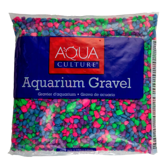Aquarium Gravel, Rainbow, 2 Lb