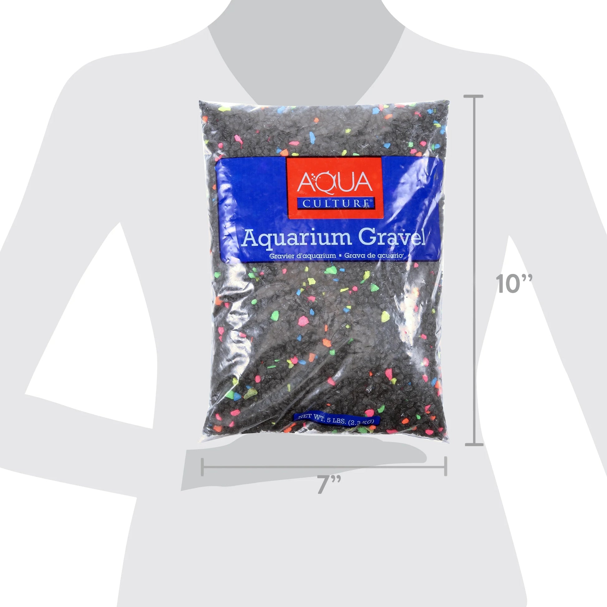 (2 Pack)  Aquarium Gravel Mix, Neon Starry Night, 5-Pound