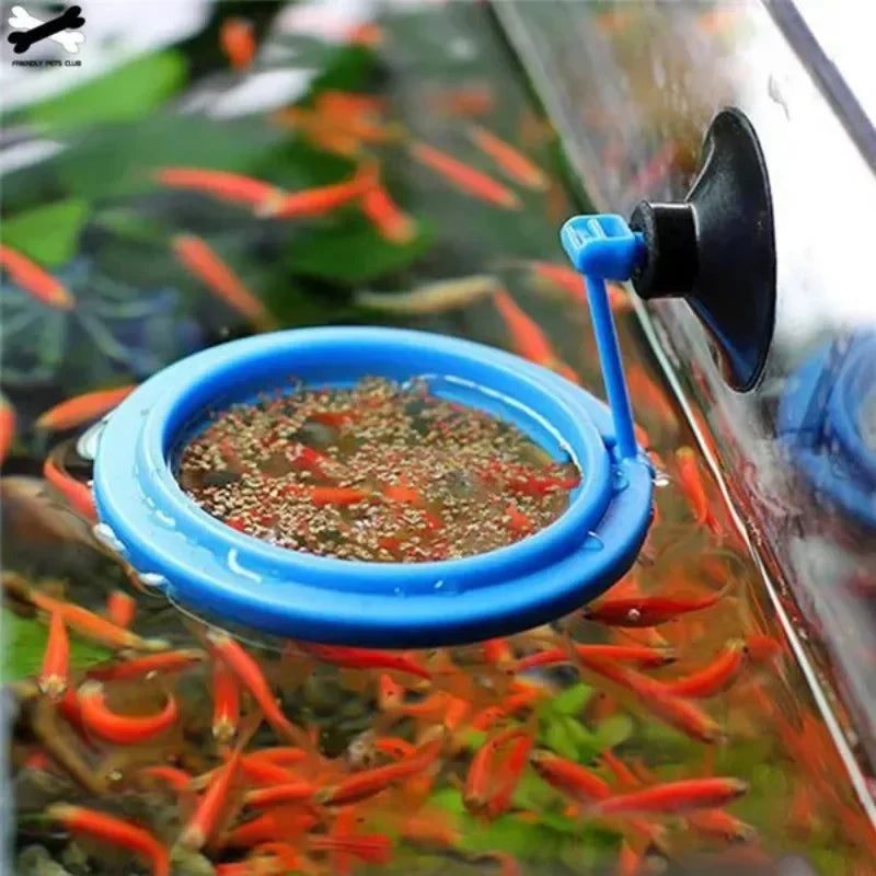 1Pc Aquarium Feeding Ring Fish Tank Floating Food Tray Feeder Square Circle Fish Feeder Accessory Aquatic Pet Supplies
