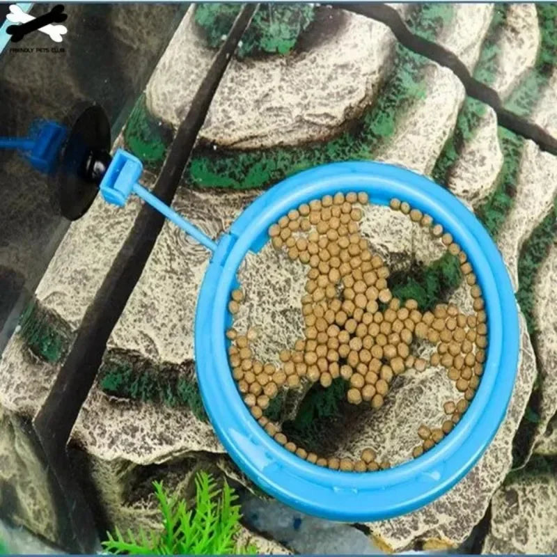 1Pc Aquarium Feeding Ring Fish Tank Floating Food Tray Feeder Square Circle Fish Feeder Accessory Aquatic Pet Supplies